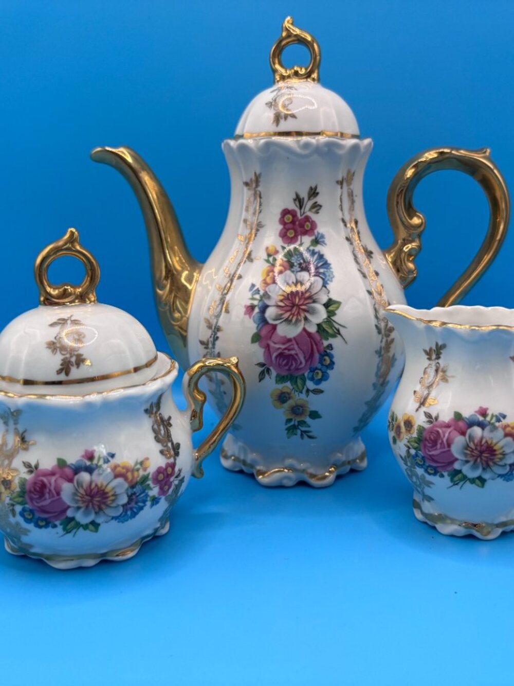 Vintage Gold Luster Barvarian Tea Set - Picture 11 of 11